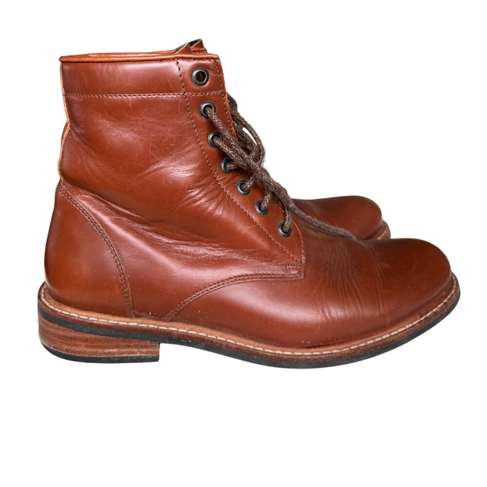 Nisolo Leather Lace Up Ankle Boots